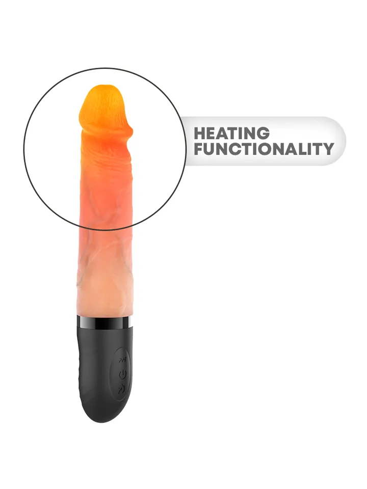 Jean Up & Down Vibrator With Heat Effect 24 cm - Dildo med vibrator 0