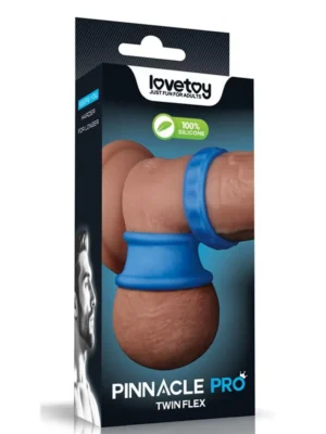 Pinnacle Pro Twin Flex Stretcher Double Penis Ring - Penis & pungring 0