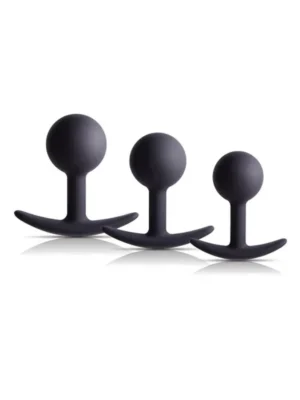 Silicone Anal Kit With Weighted Ball - Analpluggar paket 0