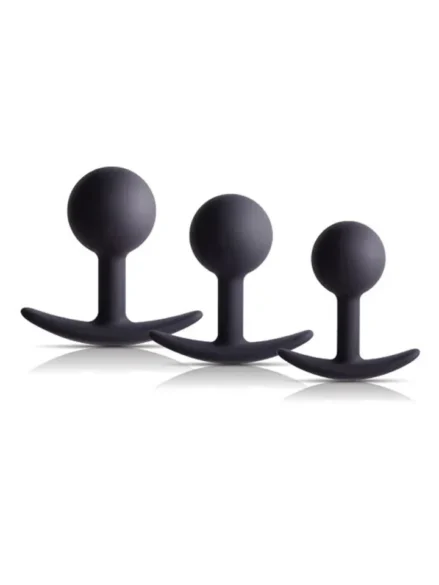 Silicone Anal Kit With Weighted Ball - Analpluggar paket 0