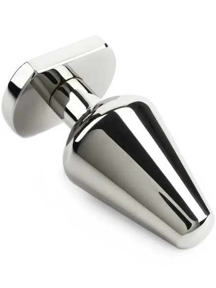 Heavy Steel Butt Plug Medium - Analplugg metall 0
