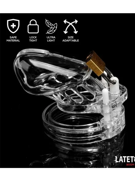 Chastity Cage Short Clear - Kyskhetsbur 0
