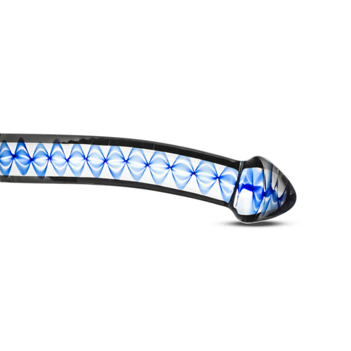 Blue Spiral Glass Dildo-2