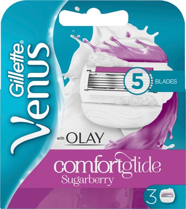 Gillette Venus Olay Comfort Glide Sugarberry rakblad 3 st-1