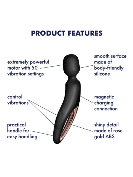 Satisfyer Wand-Erland Black/Rosegold - Magicwand / Massagewand 0