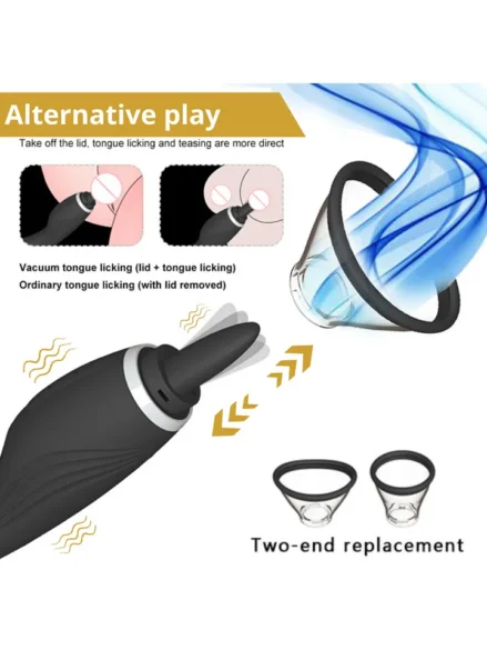 Clitoral Licking Pump With G-Spot Vibrator - Vibrator 0