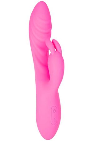 Flexible Ribbed Rabbit Vibrator Pink - Rabbitvibrator 0