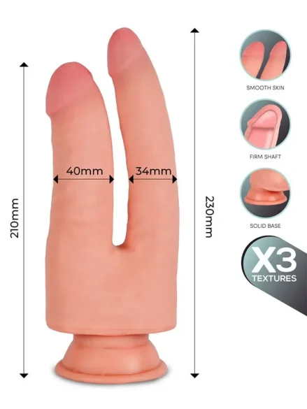 Franz Triple Density Double Dildo 23 cm - Dubbeldildo 0