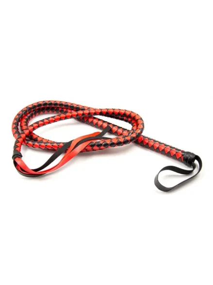 Long Whip Black & Red 210 cm - Piska 0
