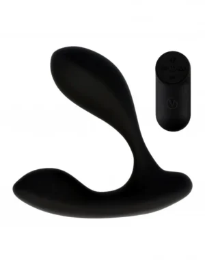 Prostatic Vibrator With Remote Black - Prostatavibrator 0