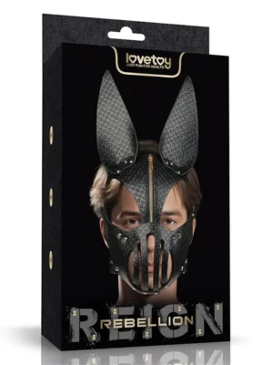 Rebellion Reign Dark Bunny Mask - BDSM mask 0