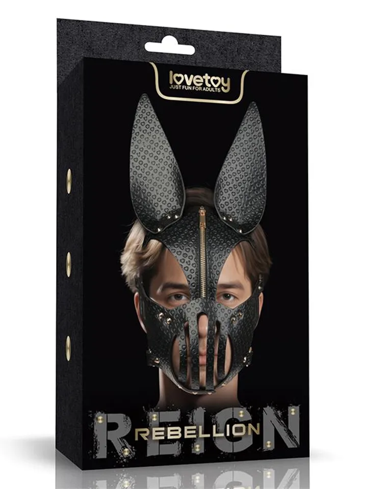 Rebellion Reign Dark Bunny Mask - BDSM mask 0
