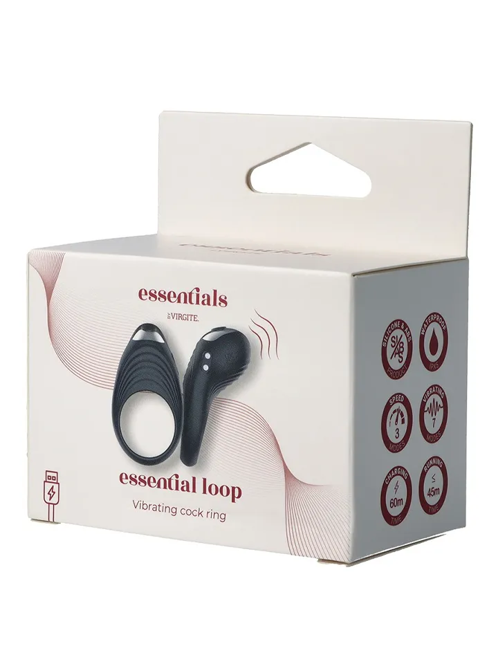 Loop Rechargeable Vibrating Cock Ring - Penisring med vibrator 0