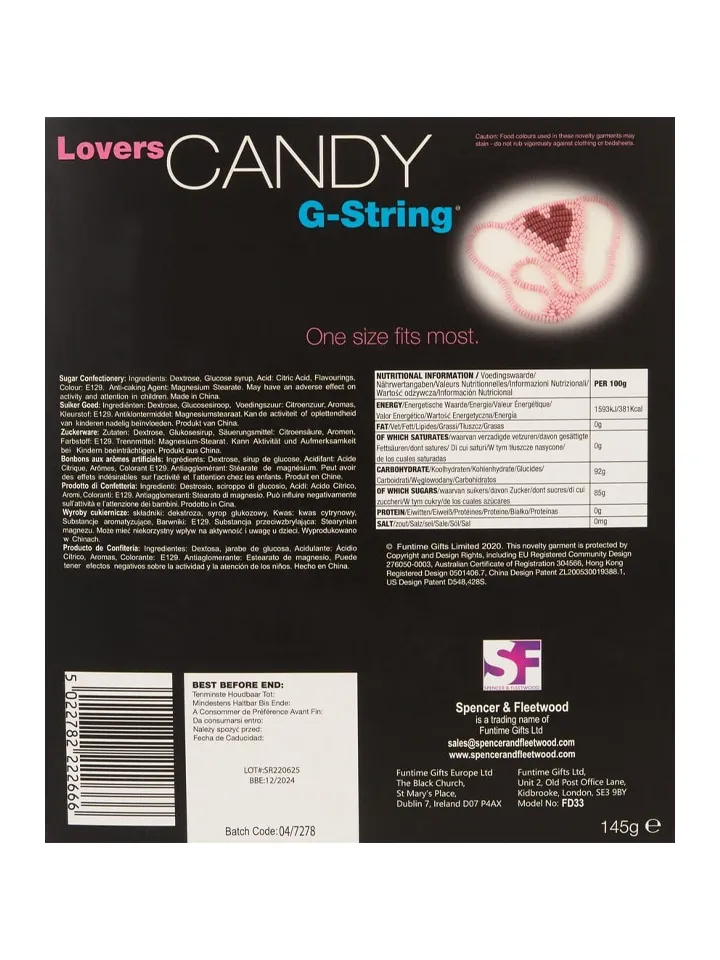 Lovers Candy G-String - Stringtrosor 0