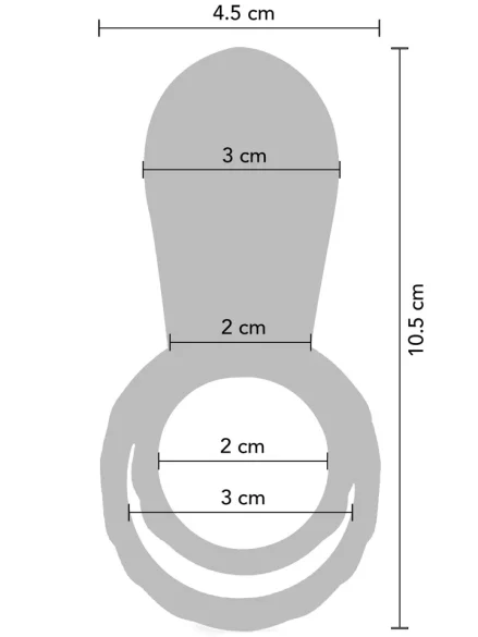Couples Stimulator Ring - Penisring med vibrator 0