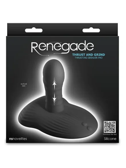Renegade Thrust & Grind Black App Control - Analdildo med vibration 0