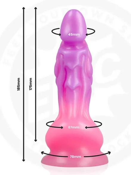 Galatea Lunar Glow Dildo 18,5 cm - Fantasy dildo 0