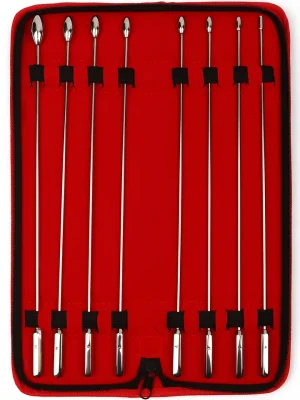 Mr Steel Rosebud Urethral Sounds 8-pack - Dilator paket 0