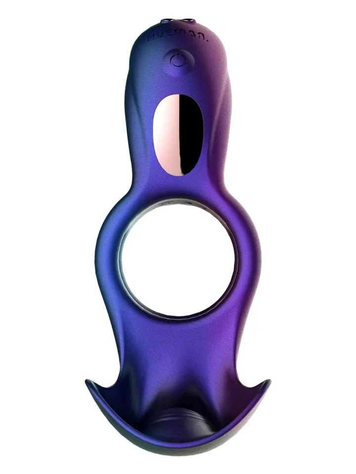 Zenith Cock Ring With Glans & Perineum Stimulator - Penisring med vibrator 0