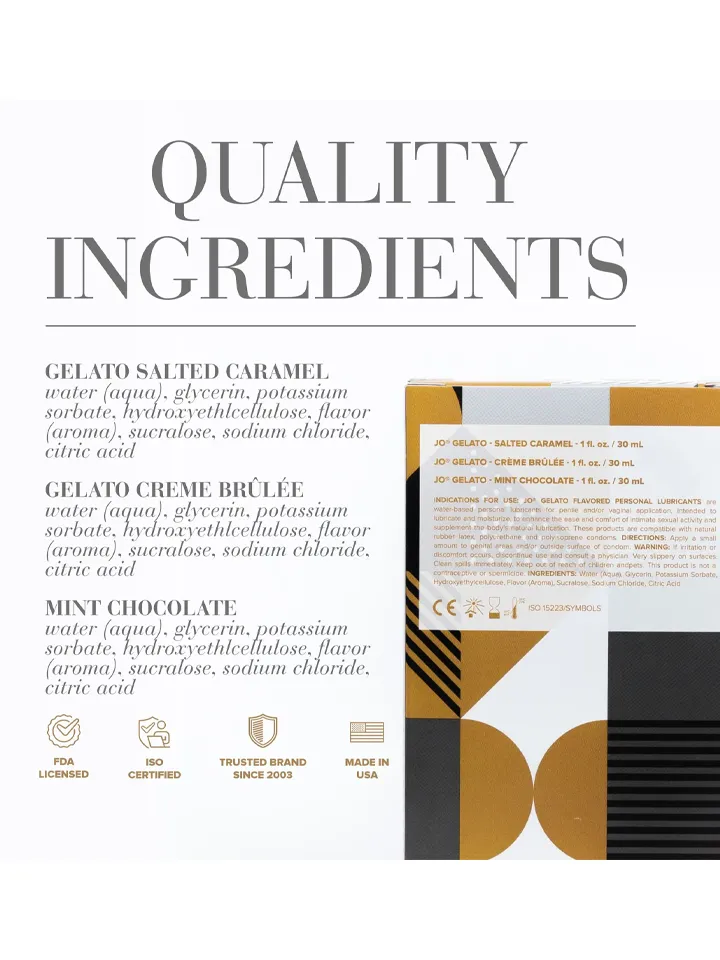 System JO Tri Me Triple Pack Gelato 3x30 ml - Glidmedel med smak 0