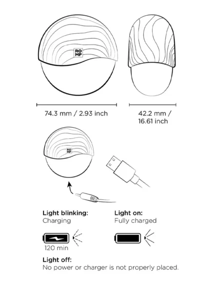 Romp Spin Air Pleasure - Lufttrycksvibrator 0