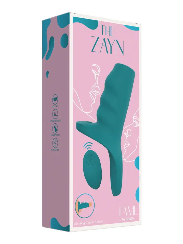 The Zayn Vibrating Couple Sleeve - Penisförlängare/Sleeve med vibrator 0