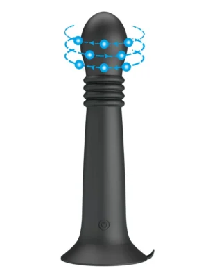 Stellan Thrusting & Rotating Wand Massager 23 cm - Dildo med vibrator 0