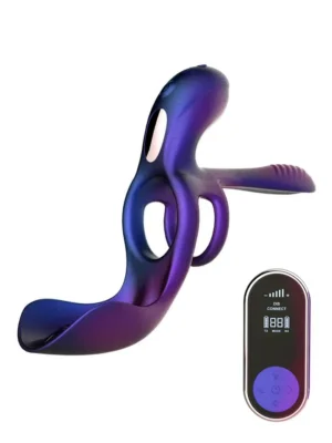 Zenith Cock Ring With Glans & Perineum Stimulator - Penisring med vibrator 0