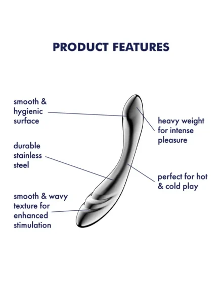 Satisfyer Pure Gravity 3 - Ståldildo 0