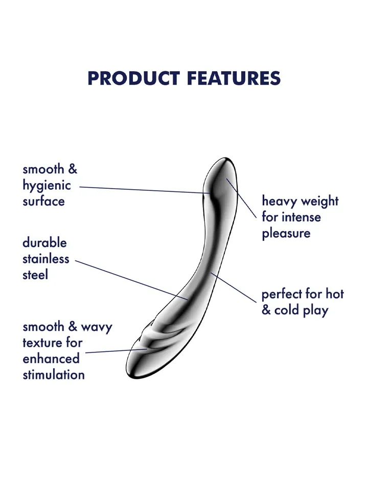 Satisfyer Pure Gravity 3 - Ståldildo 0