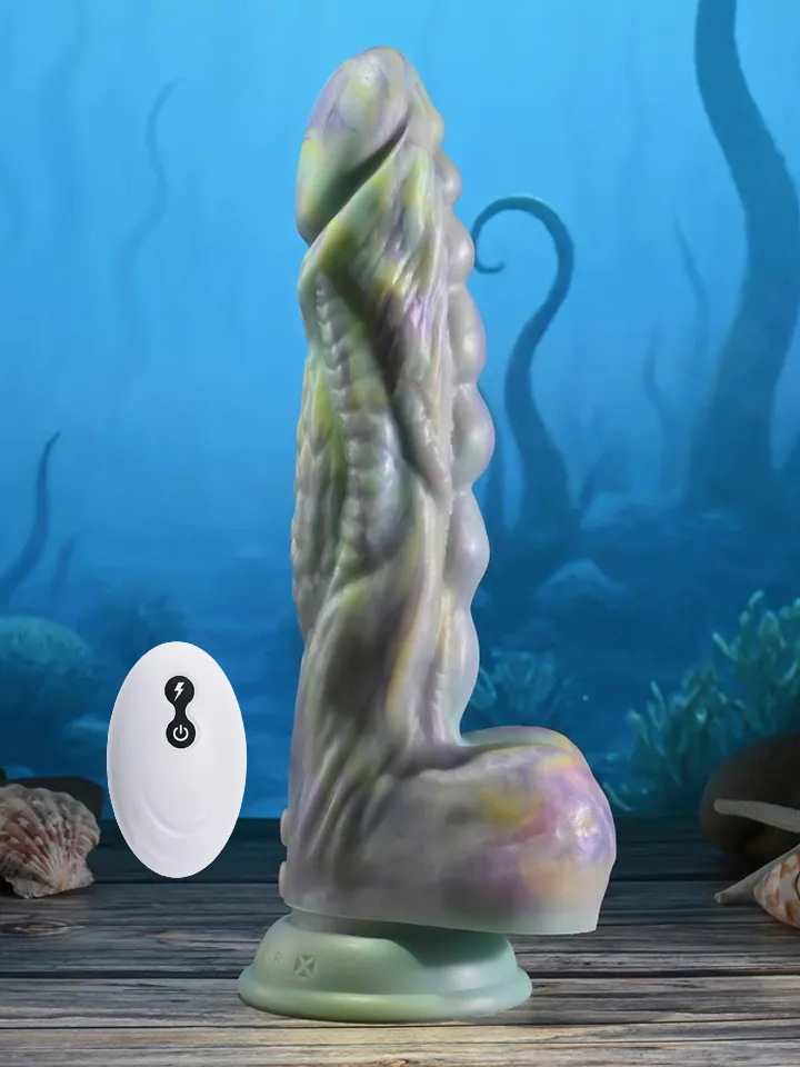 Monster's Ball Vibrating Thrusting Dildo - Dragon dildo 0