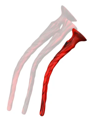 Torthy Dildo Black/Red 40 cm - Extra lång analdildo 0