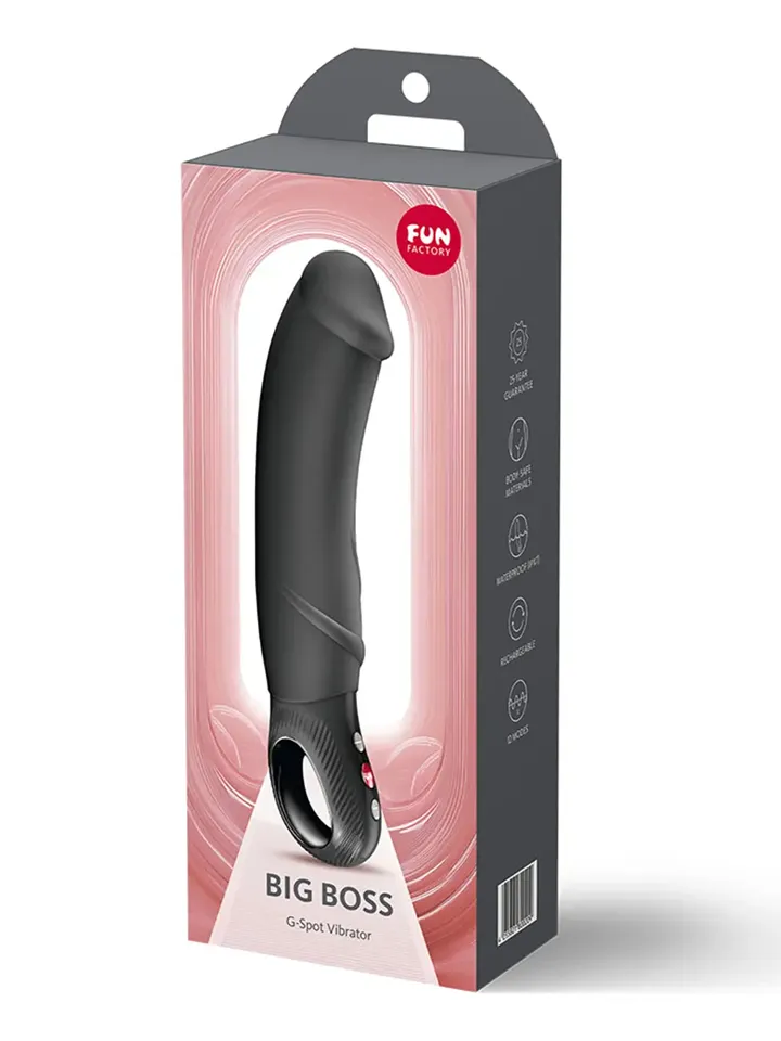 Fun Factory Big Boss G-Spot Vibrator Black - G-punktsdildo 0