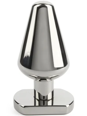 Heavy Steel Butt Plug Medium - Analplugg metall 0