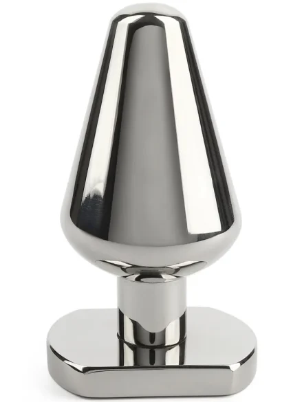 Heavy Steel Butt Plug Medium - Analplugg metall 0