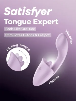 Satisfyer Tongue Expert Clitoral & G-Spot Stimulator - G-punktsvibrator 0