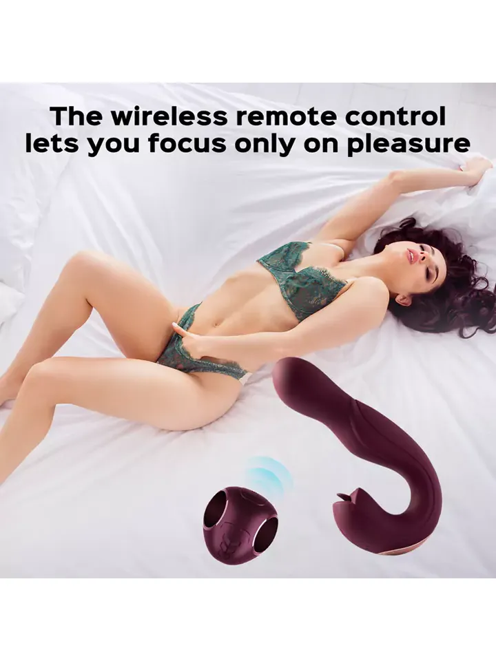 Joi Pro Rotating Head G-spot Vibrator & Clit Licker Red - G-punktsvibrator 0