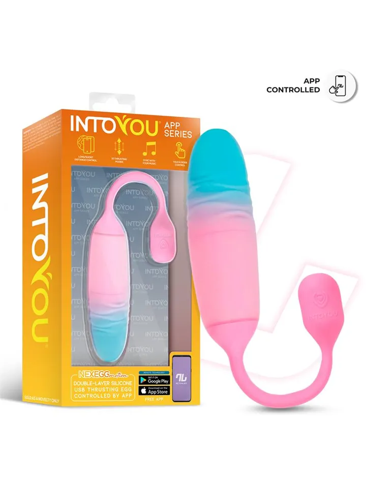 NexEgg Motion Vibrating Egg With Thrusting App - Appstyrt vibrerande ägg 0