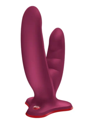 Fun Factory Ryde Double Dildo Wine Red - Dubbeldildo 0
