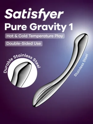 Satisfyer Pure Gravity 1 - Ståldildo 0