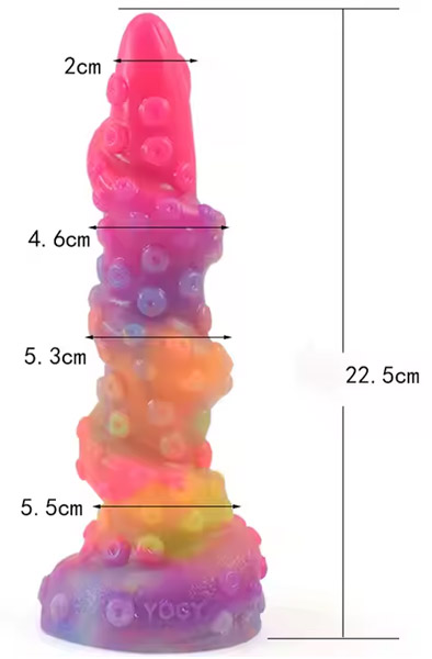 Seapok Glow-in-The-Dark Dildo 22,5 cm - Dragon dildo 0