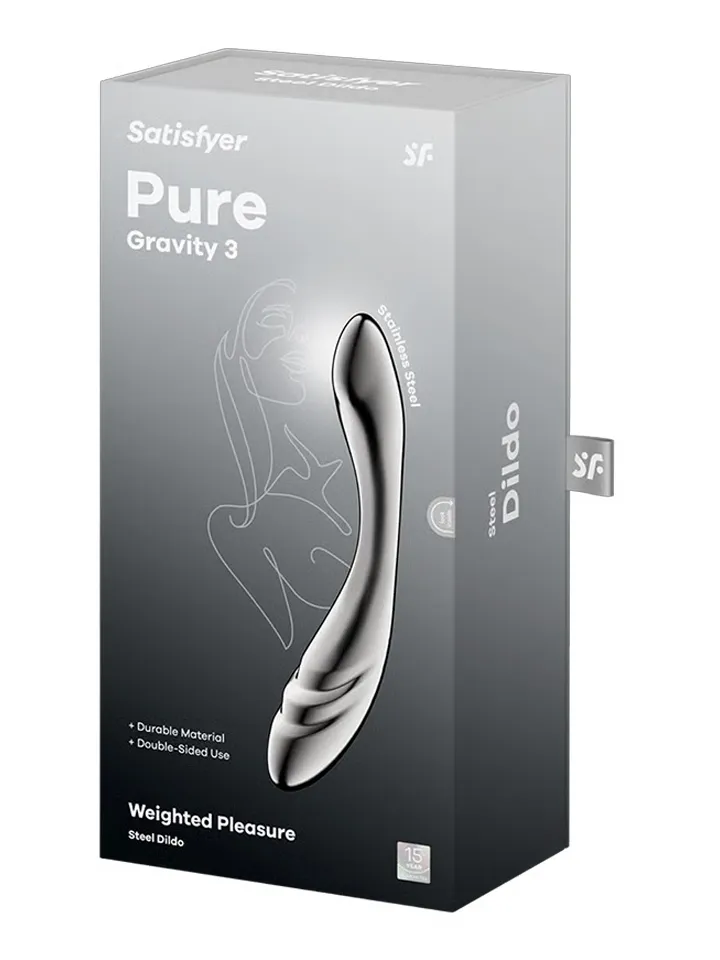 Satisfyer Pure Gravity 3 - Ståldildo 0