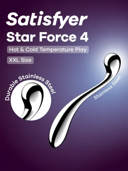 Satisfyer Star Force 4 - Ståldildo 0