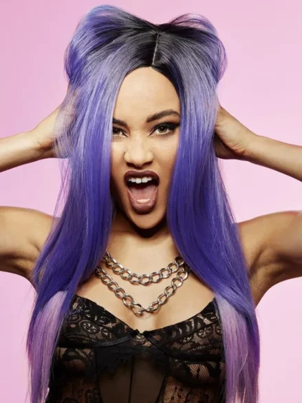 Manic Panic Ombre Two Tone Purple Wig - Peruk 0