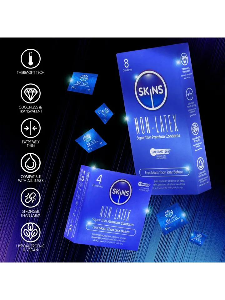 Skins Non-Latex Condoms 8-pack - Kondomer 0