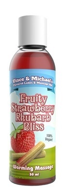 Fruity Strawberry Rhubarb Bliss Värmande massageolja 50 ml-1