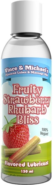 Fruity Strawberry Rhubarb Bliss Smaksatt Glidmedel 150 ml-1