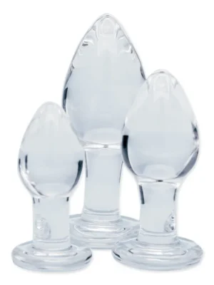 Clarity Utopian Trinity Glass Anal Plug Set - Analpluggar paket 0