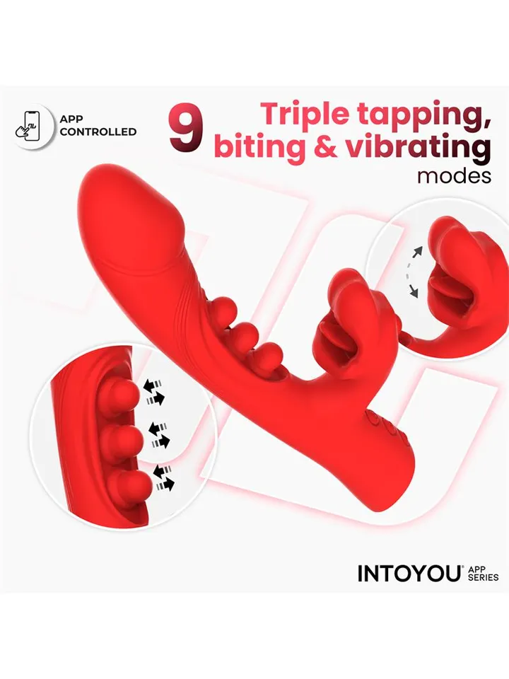Trixy Vibrator With Tapping, Biting & App - Appstyrd rabbitvibrator 0