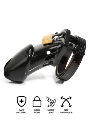 Chastity Cage Long Black - Kyskhetsbur 0